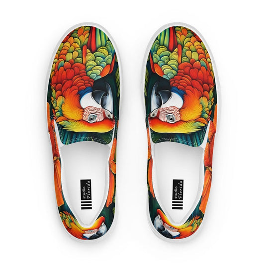 Parrot Art Women’s Slip-on Canvas Shoes