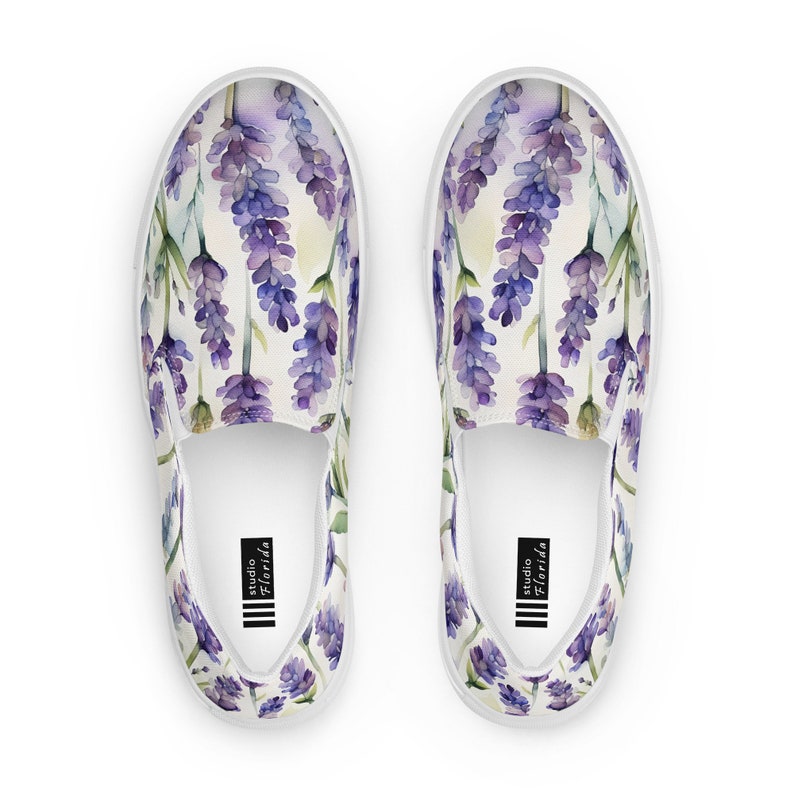 Lavender Blossom Women’s Slip-on Canvas Shoes