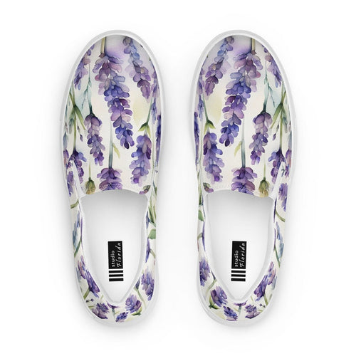 Lavender Blossom Women’s Slip-on Canvas Shoes