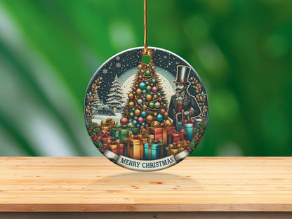 Vintage Christmas Tree Retro Christmas Ornament