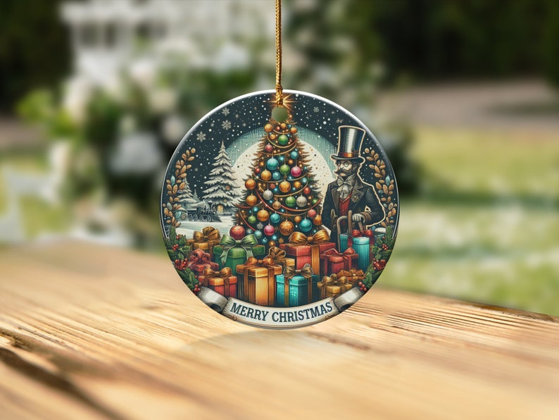 Vintage Christmas Tree Retro Christmas Ornament