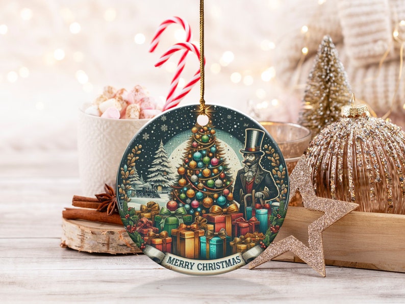 Vintage Christmas Tree Retro Christmas Ornament
