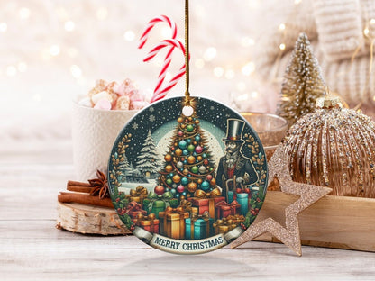 Vintage Christmas Tree Retro Christmas Ornament
