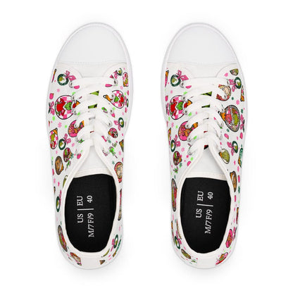 Colorful Women's Low Top Sneaker The Grinch Christmas Sneaker