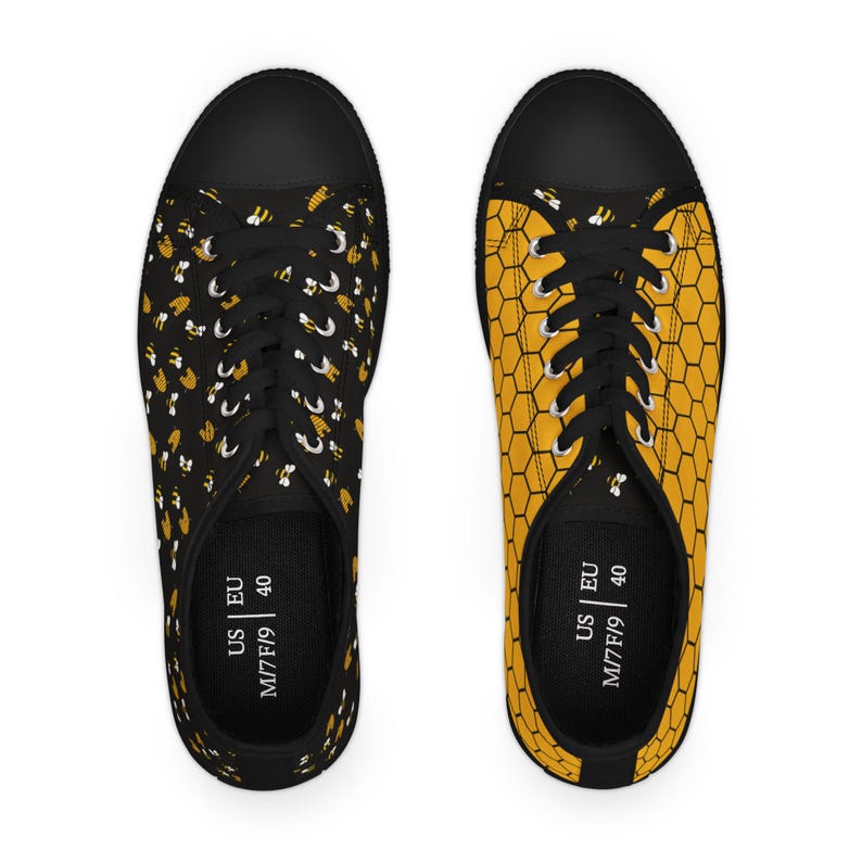 Colorful Women's Low Top Sneaker Bee Hive Sneaker