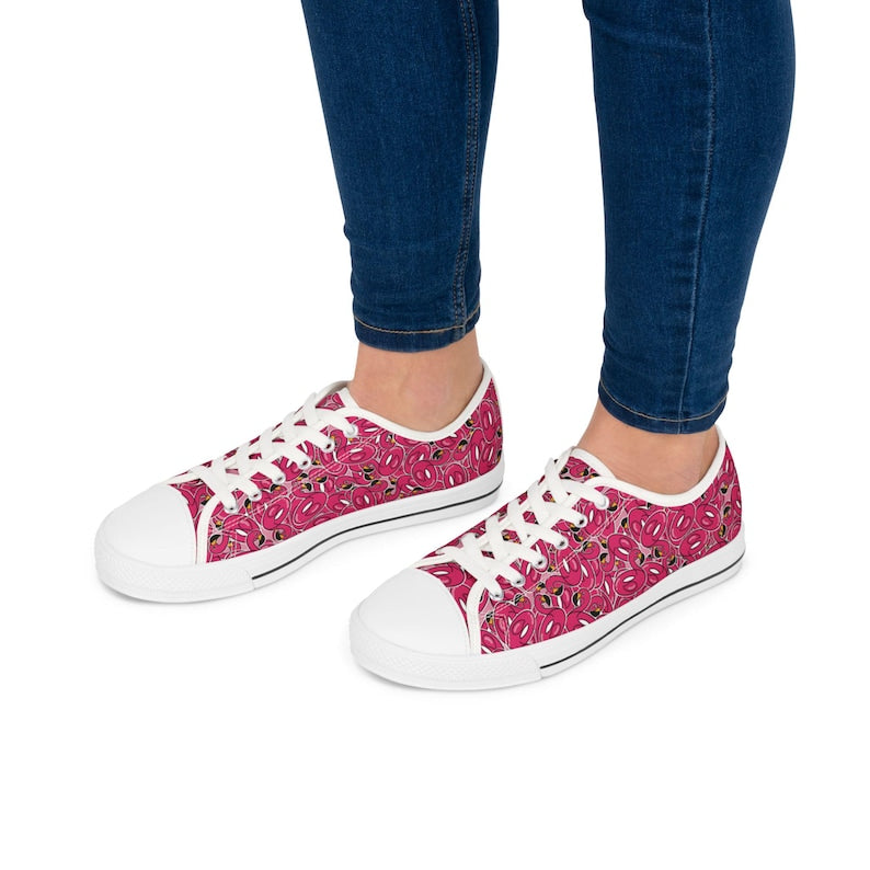 Colorful Women's Low Top Sneaker Flamingle Float Sneaker