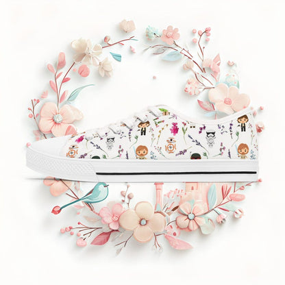 Women's Low Top Sneaker Star Wars Floral Sneakers