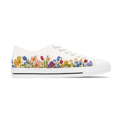 Colorful Women's Low Top Sneaker Wildflower Style