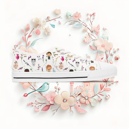 Women's Low Top Sneaker Star Wars Floral Sneakers