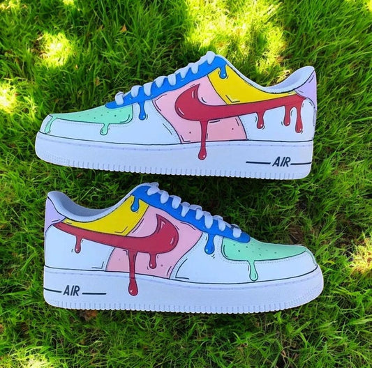 Custom Air Force 1 Shoes Colorful Cartoon Style