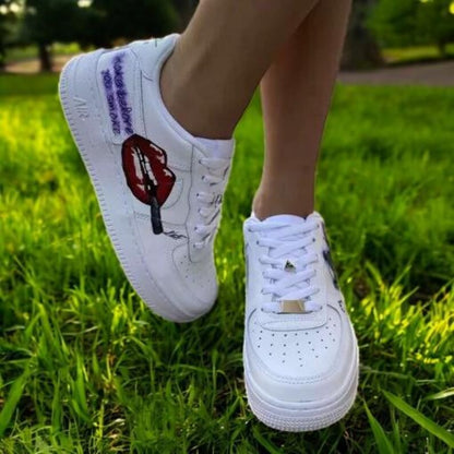 Custom Air Force 1 Shoes Lips Custom Style
