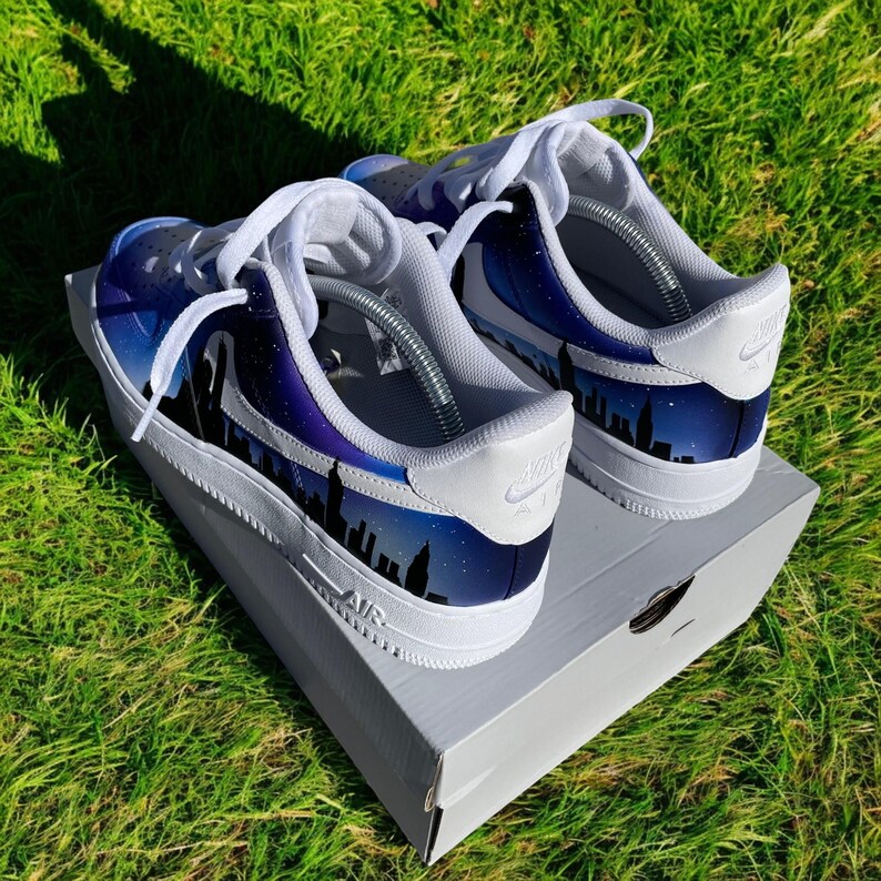 Custom Air Force 1 Shoes Galaxy City Skyline Style