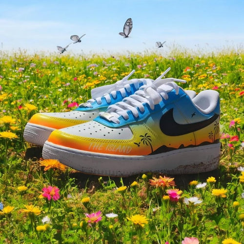 Custom Air Force 1 Shoes Palm Tree Style
