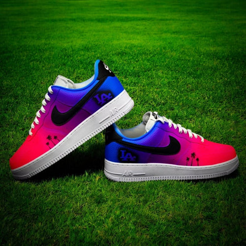 Custom Air Force 1 Shoes LA Palm Tree Style