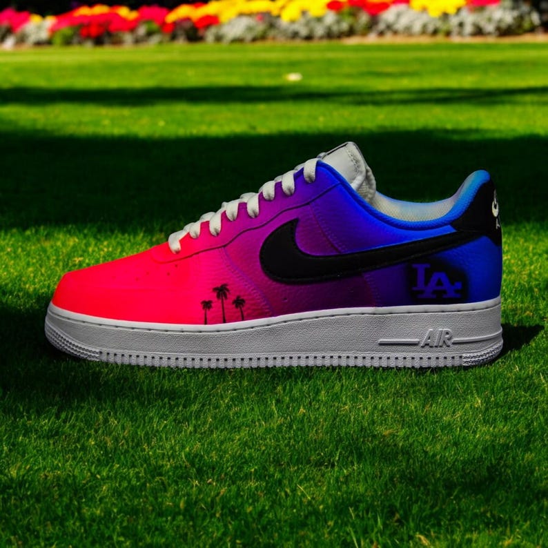 Custom Air Force 1 Shoes LA Palm Tree Style