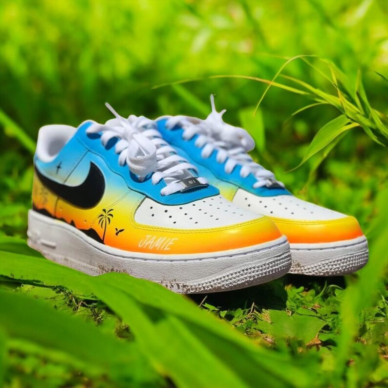 Custom Air Force 1 Shoes Palm Tree Style