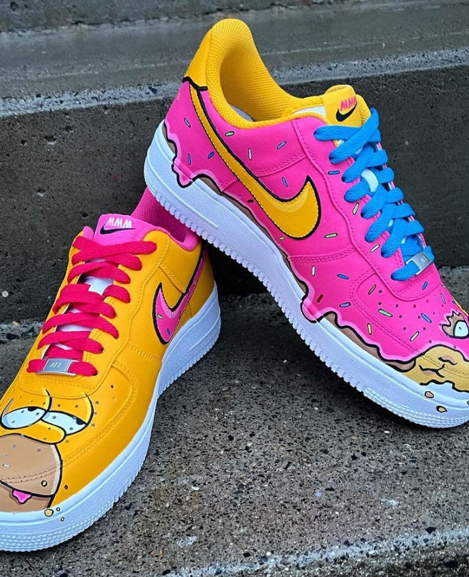 Custom Air Force 1 Shoes Cartoon Style