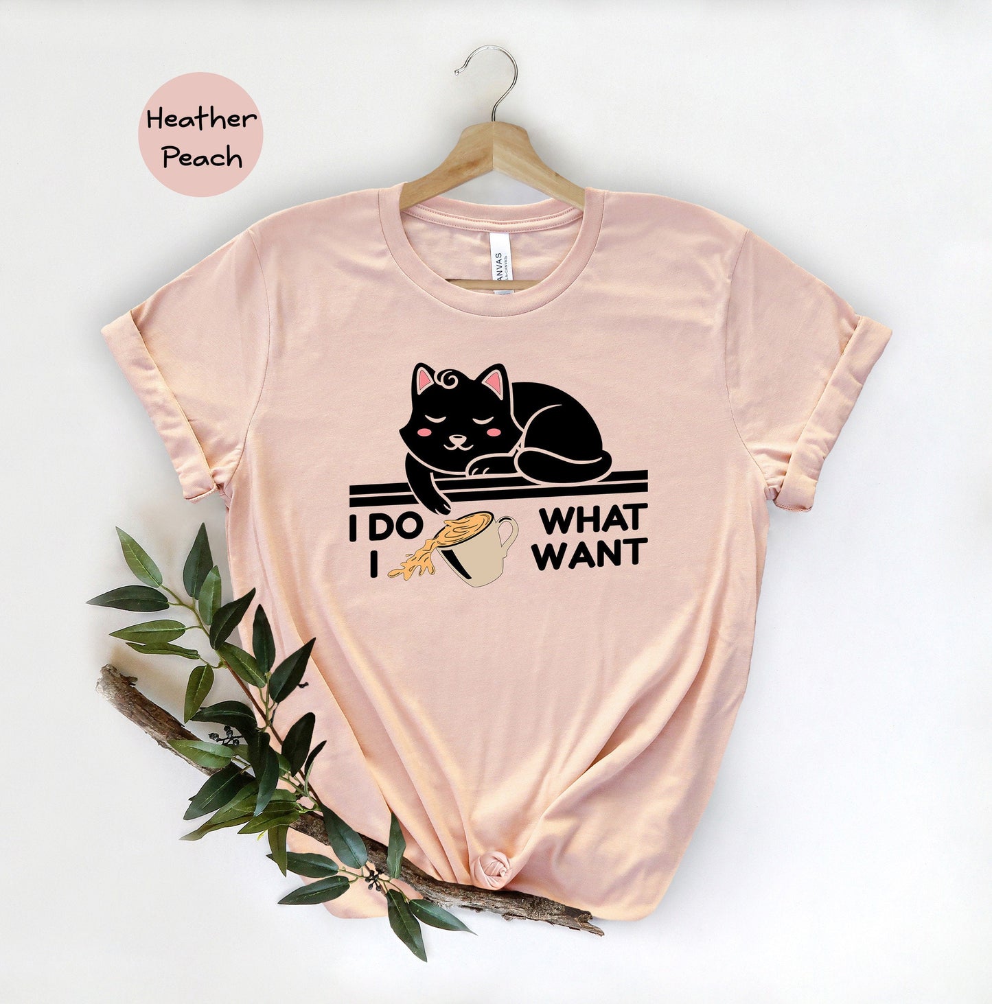 T-SHIRT - I Do What I Want Unisex Shirt, Humorous Cat Shirt