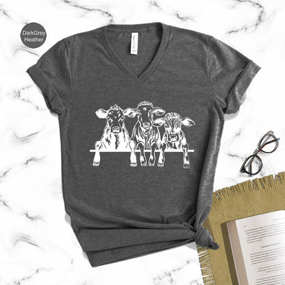 T-SHIRT - Cow Lover Unisex Shirt, Animal Shirt