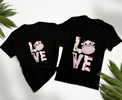 T-SHIRT - Cute Cow Farm Unisex Shirt, Animal Shirt