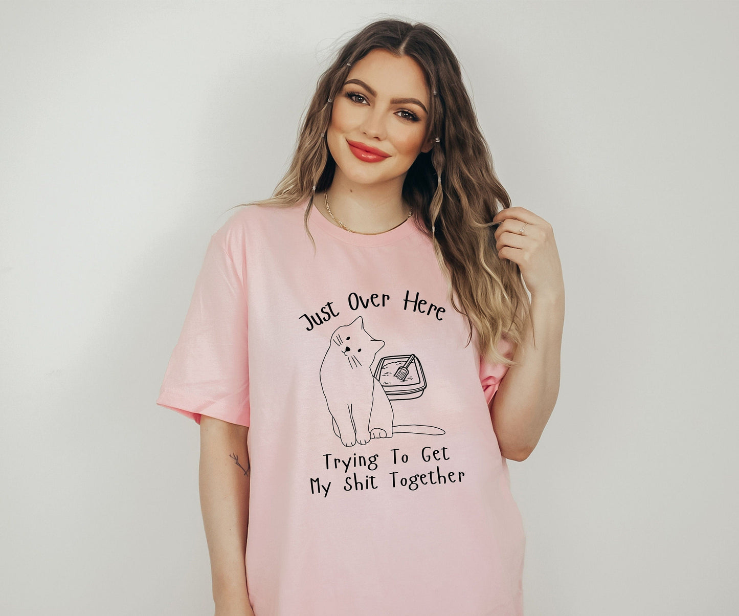 T-SHIRT - Trying To Get My Shit Together Unisex Shirt, Cat Lover Shirt