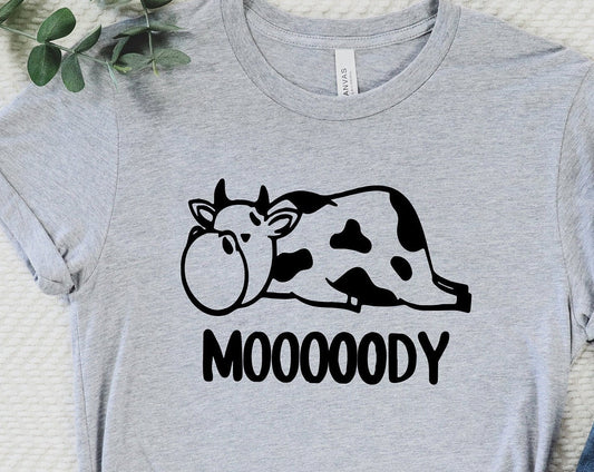 T-SHIRT - Cow Moody Unisex Shirt